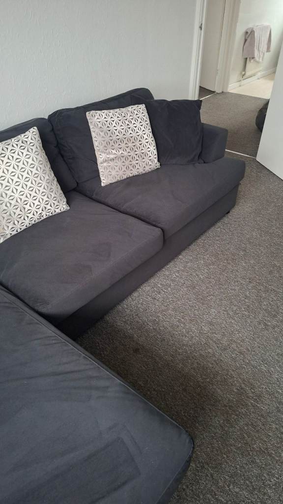 Black corner sofa 
