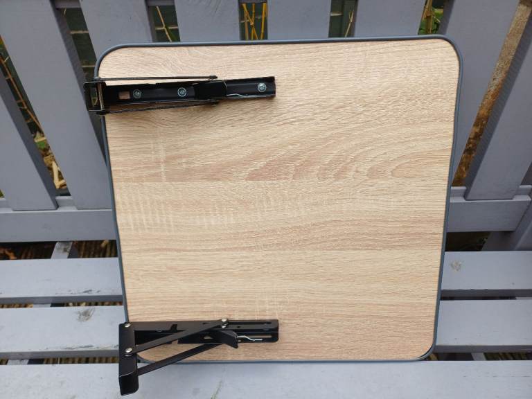 Folding Campervan Shelf/Table With Brackets 400mm x 400mm