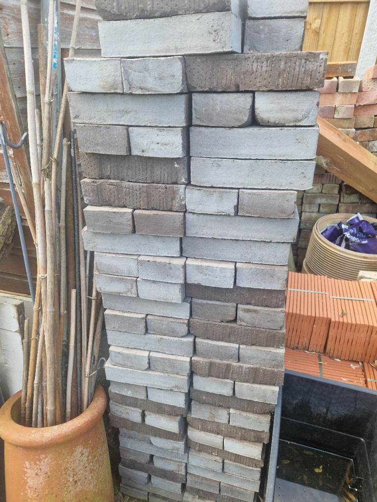 Blue/grey handmade bricks