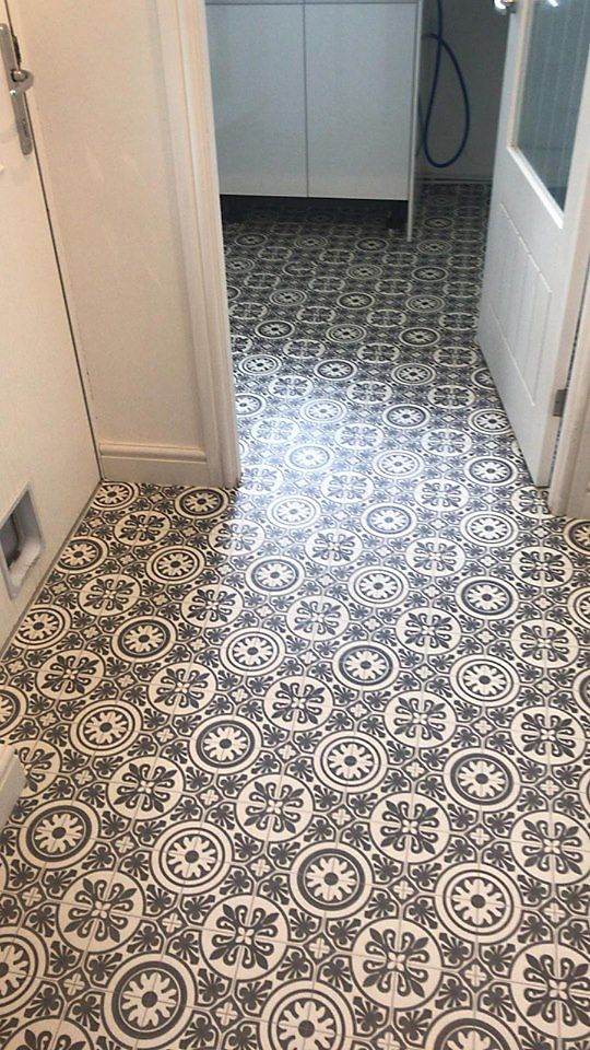 Bewley Luxury Vinyl Flooring 2m x 3m Vintage Victorian Morrocan Pattern