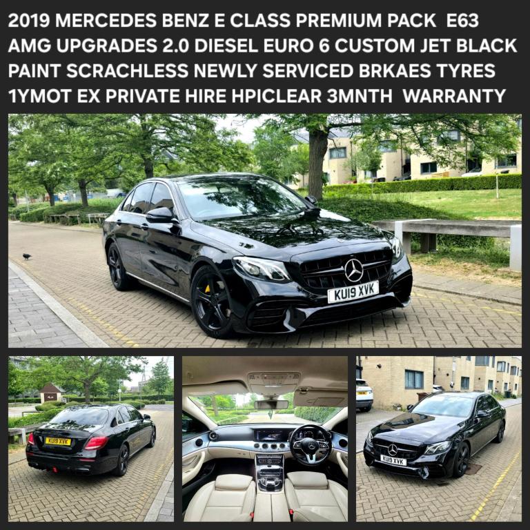 2019 Mercedes-Benz E Class AUTO E220 E63 AMG STYLE UPGRADES PREMIUM PACK HPI CLEAR NEWLY SERVICED...