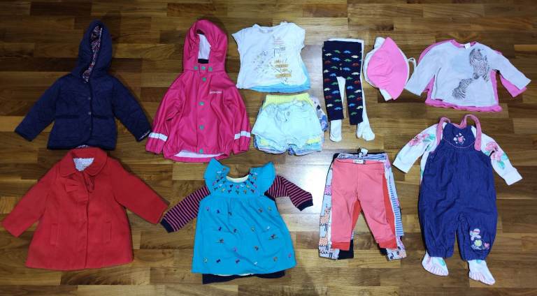 Bundle of Baby Girl Clothes 9-12 Months (33 items)