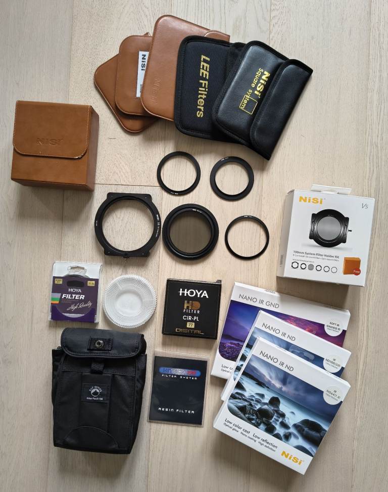 Set of lens filters for Canon DSLRs (Lee, Nisi, Hoya) (postage available)