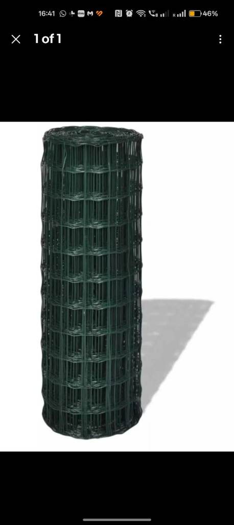 Pvc heavy duty welded mesh fencing 25m x 1.2 metres