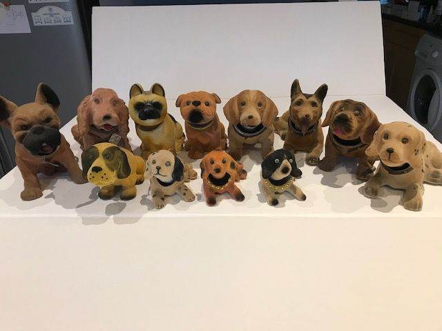 Retro nodding dogs collection set of 12 inc rare pug