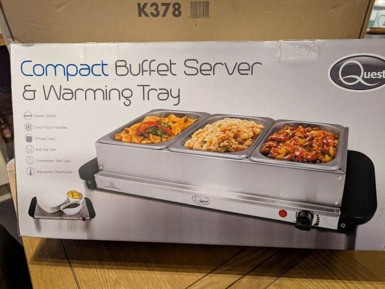 Buffet server, warming tray