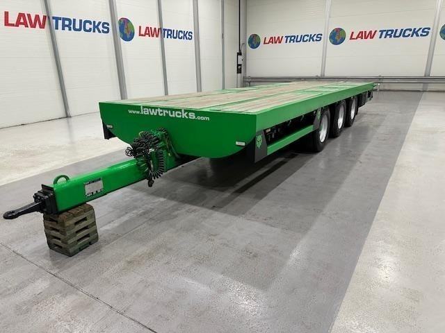 JPM Tri Axle Flatbed Drawbar Trailer