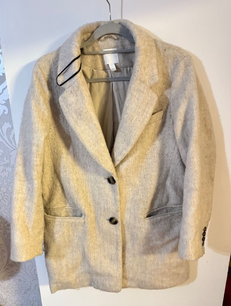 image for H&M Oversized Wool Blend Coat Size S