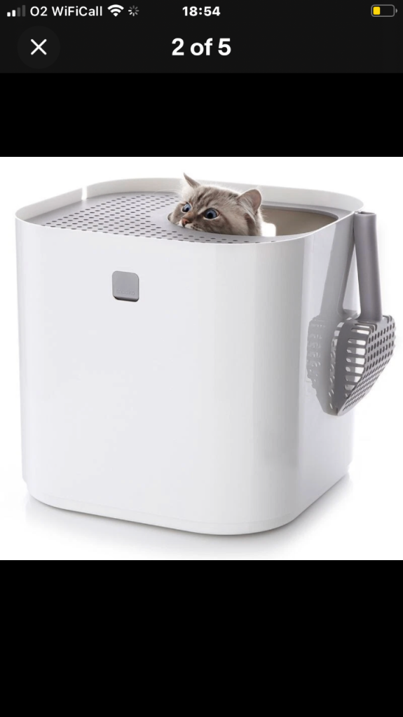 A new mod cat litter tray cost £120  new grey 