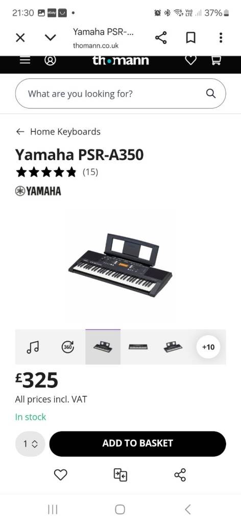 Brand new yamaha keyboard in bag 