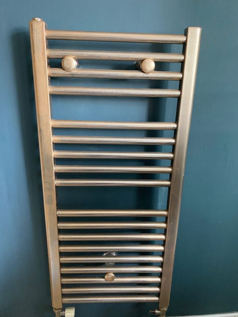 Gold Bathroom Radiator / Towel Warmer - Good Condition