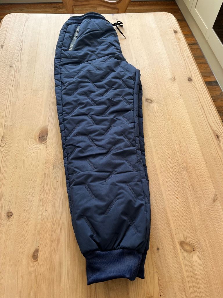 New Navy Warm Smart Wet Weather Fur Lined Outdoor Winter Walking, Equestrian, Riding Trousers Sz 12