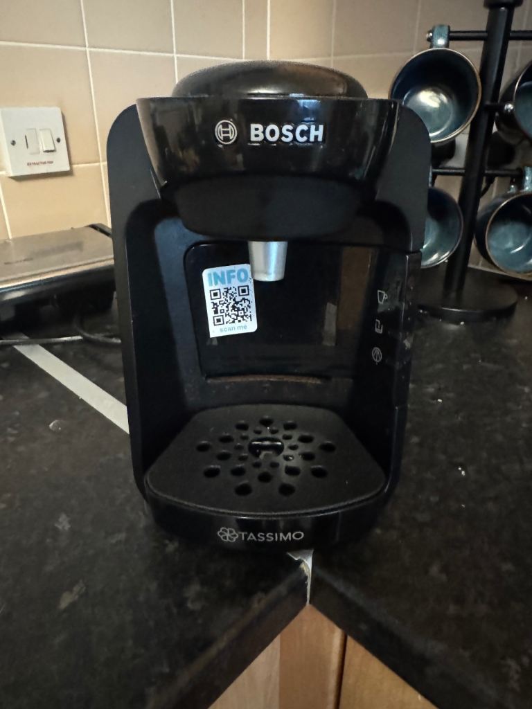 Bosch Tassimo Coffee Machine - Black, Good Condition
