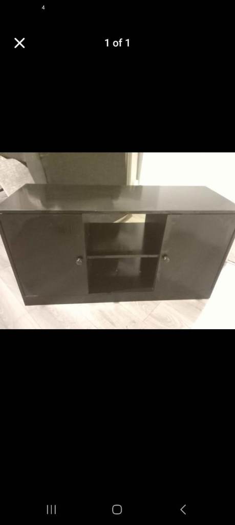 Black tv stand 