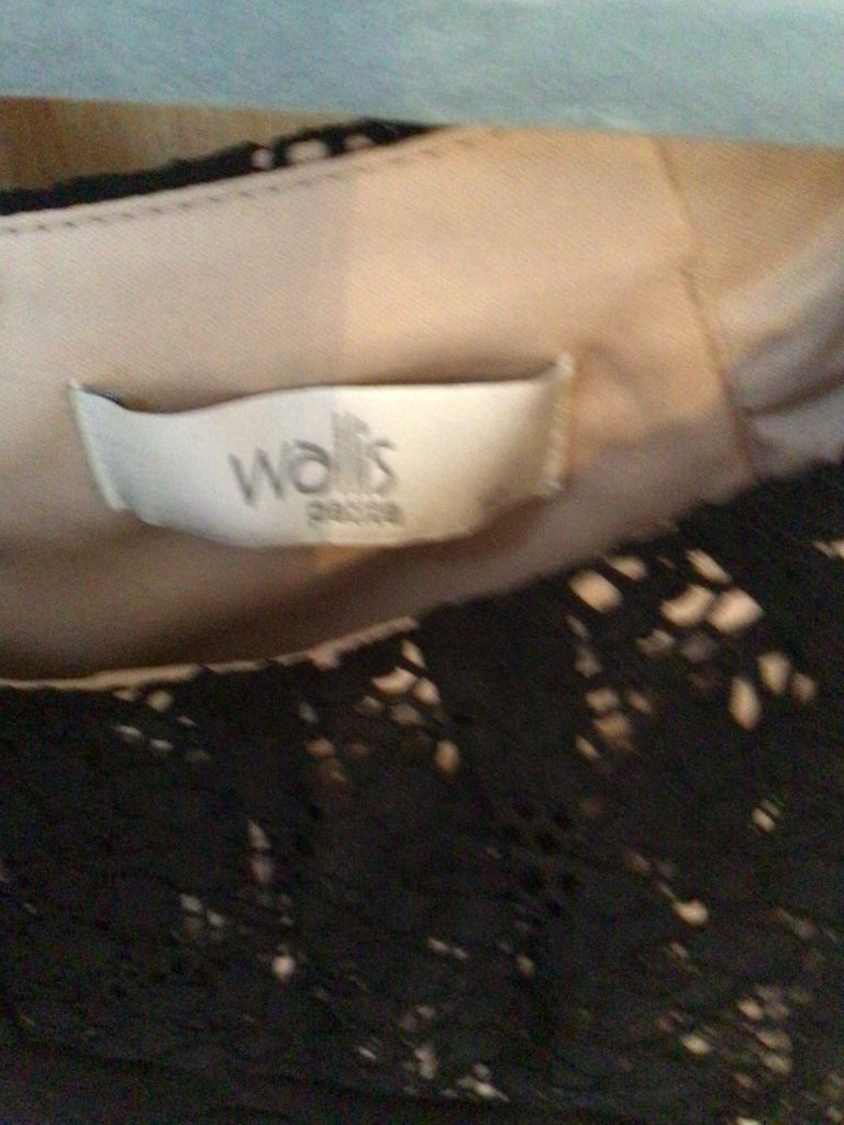 Wallis black bodycon dress,size 10