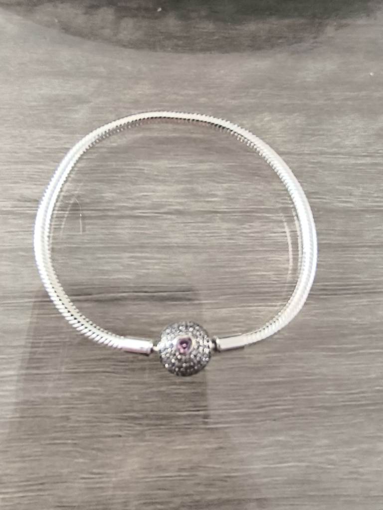 Pink Heart Charm Bracelet by Pangama Jewelry S925 new