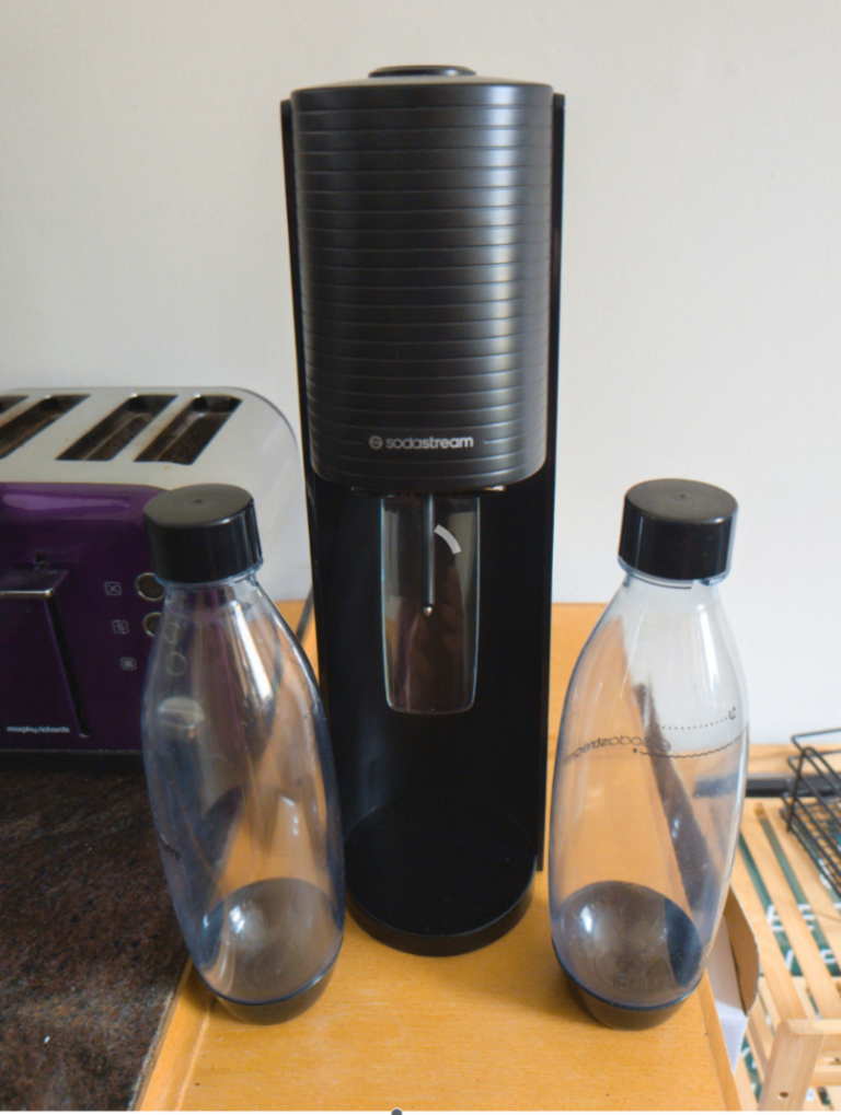 SodaStream Terra Sparkling Water Maker + 2 Bottles & Gas Cylinder