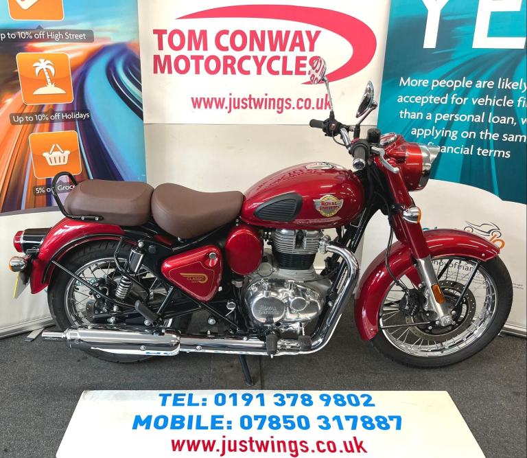 ROYAL ENFIELD 350 CLASSIC, 2025(25), ONLY 1,663 MILES, FSH, IMMACULATE, £3695