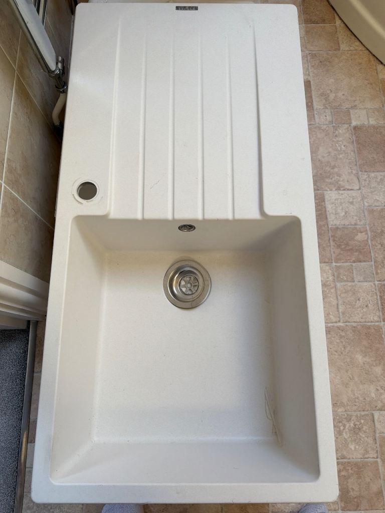 Solid Cream Resin Sink