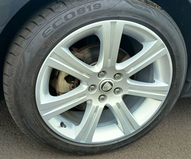 18" JAGUAR ALLOYS 5x108 WHEELS EXCELLENT TYRES XF XE XJ XK