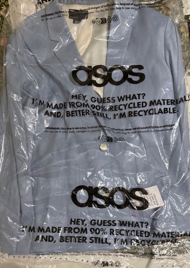 ASOS Design Blue Suit Jacket - New, Size 38