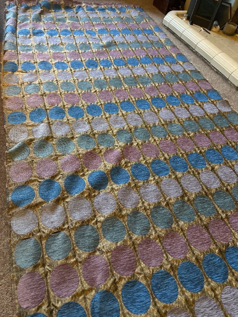 Single panel curtain extra long drop