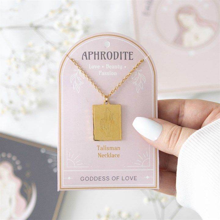 Aphrodite Goddess Talisman Necklace symbol of self-love and female strength 