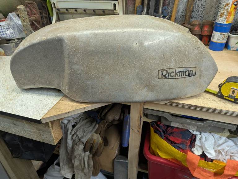 Vintage Rickman light alloy racing petrol tank for spares/repair