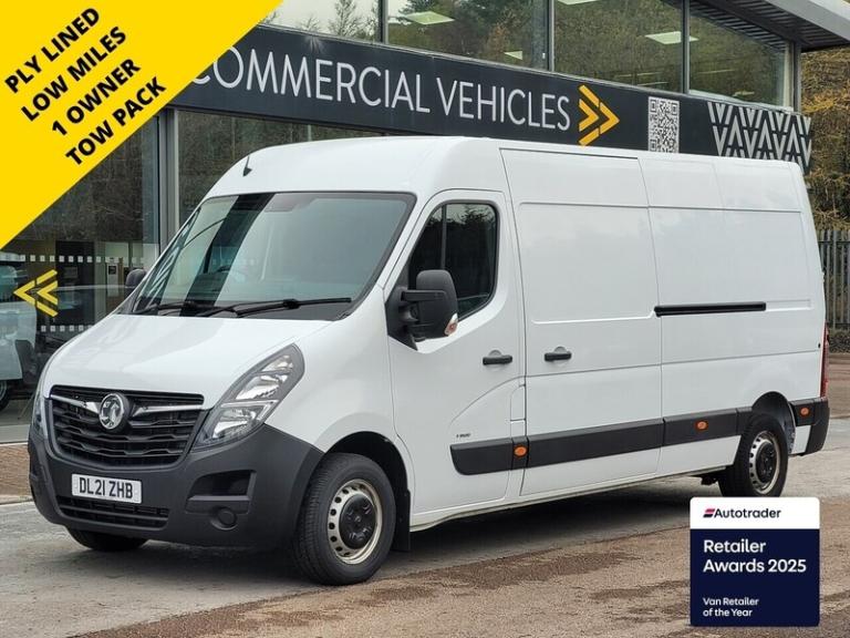 image for  Vauxhall Movano CDTi 3500 BiTurbo Edition 2.3ltr 135ps FWD L3 H2 Euro 6 with Ply Lining, Cr Pane...