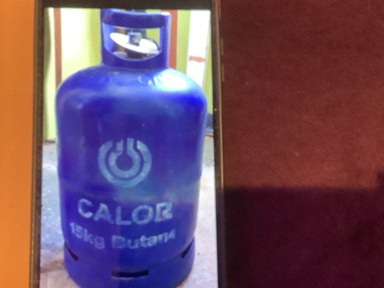 Calor Gas Fire With Bottle + New Full bottle of Gas