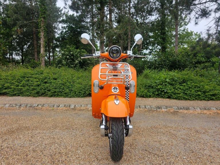 AJS MODENA 125 CVT EURO 5 2025 Petrol Automatic in Orange