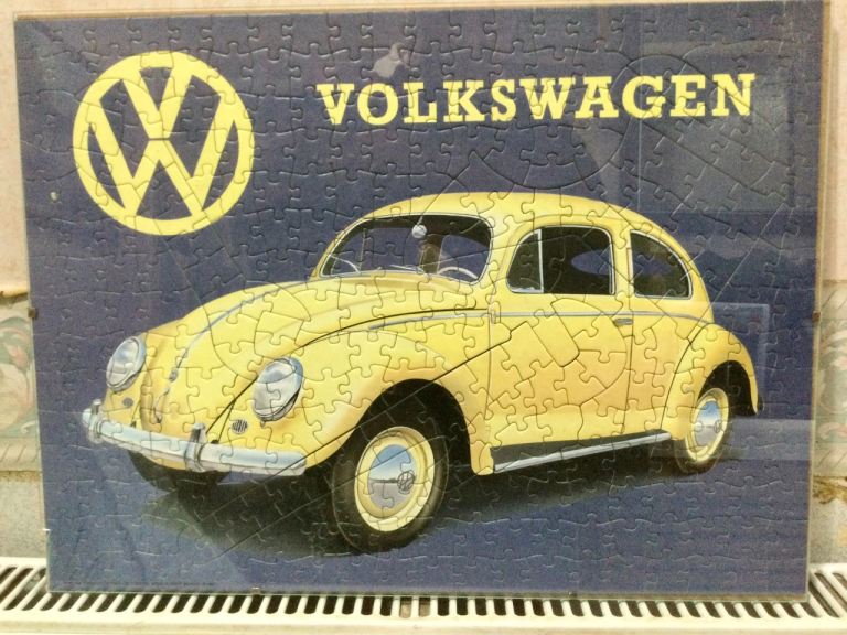 Framed Jigsaw of Volkswagen Beetle 