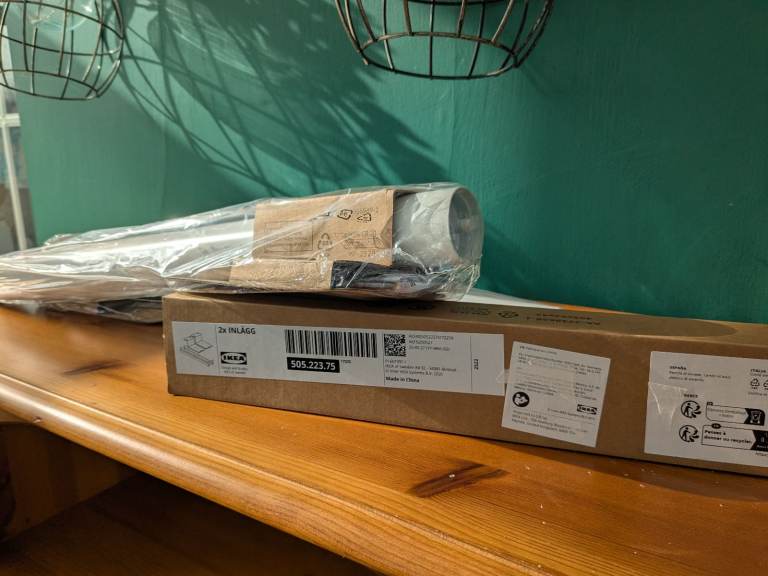 image for Adjustable lkea legsx2 for kallex storage cube