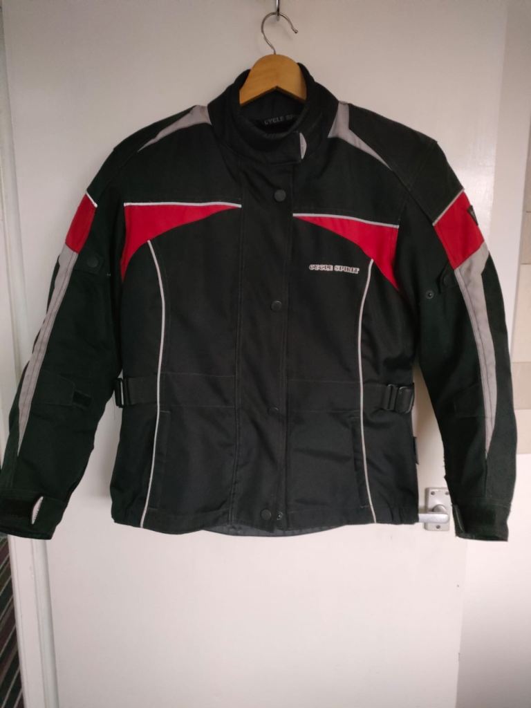 Ladies motorbike suit, jacket and trousers size 10-12 (size 38)