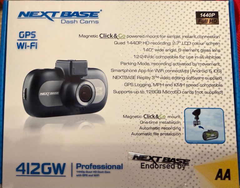 Next Base Dash Cam 412GW