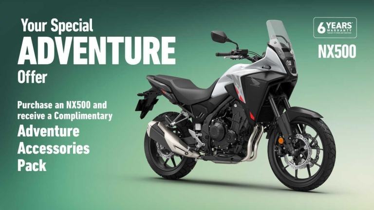 New Honda NX 500 X 2025 - Six Years Manufactures Warranty 