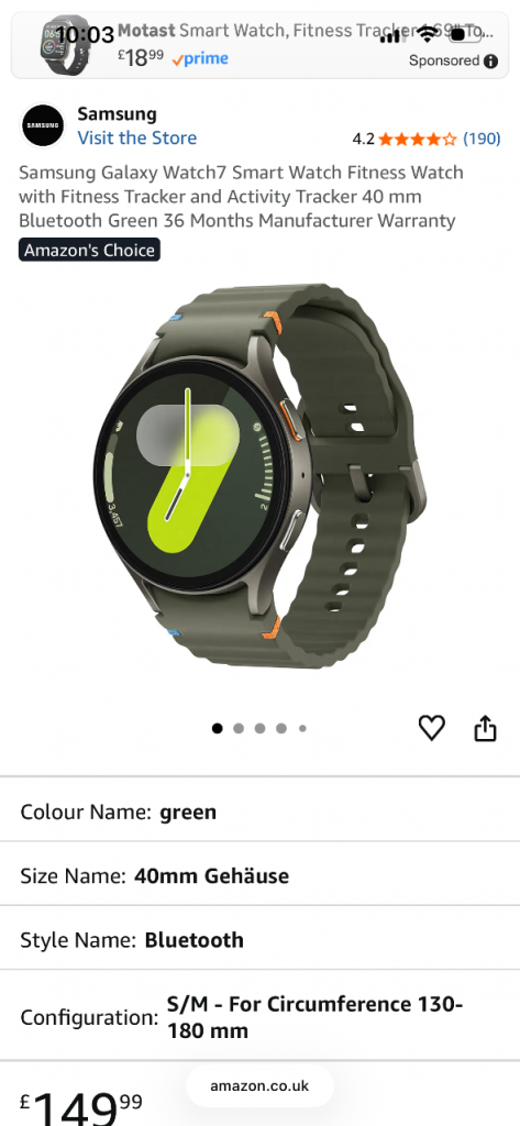 Brand new Samsung Galaxy watch 7