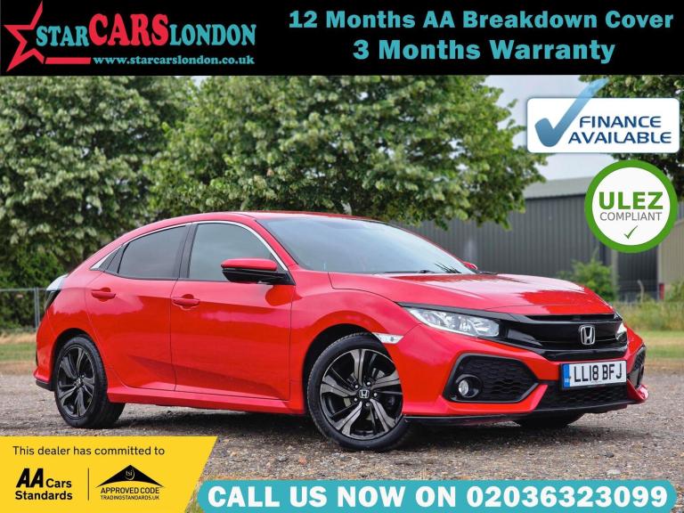 2018 Honda Civic 1.0 VTEC Turbo 126 SR 5dr CVT HATCHBACK PETROL Automatic