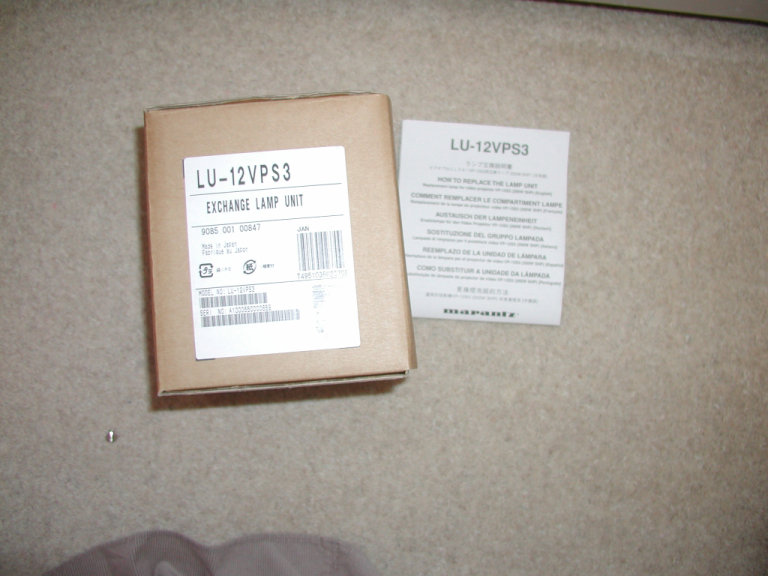 Replacement lamp Marantz LU-12VPS3 Exchange Lamp Unit with housing for home cinema projector