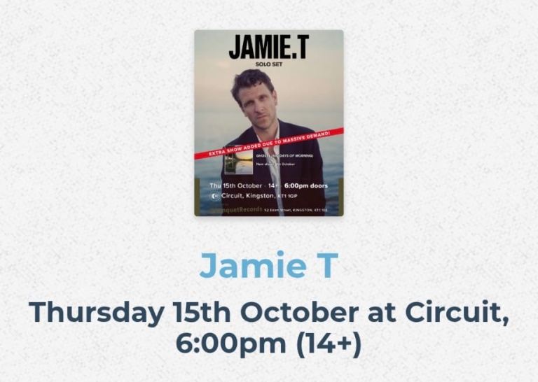 2 x Jamie T tickets. 15th October