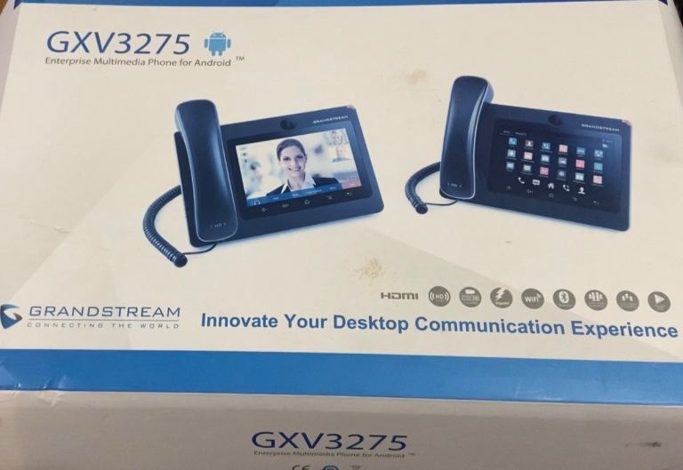 Grandstream GXV3275 Android 7.0 7" Touch Screen HD Video IP Phone