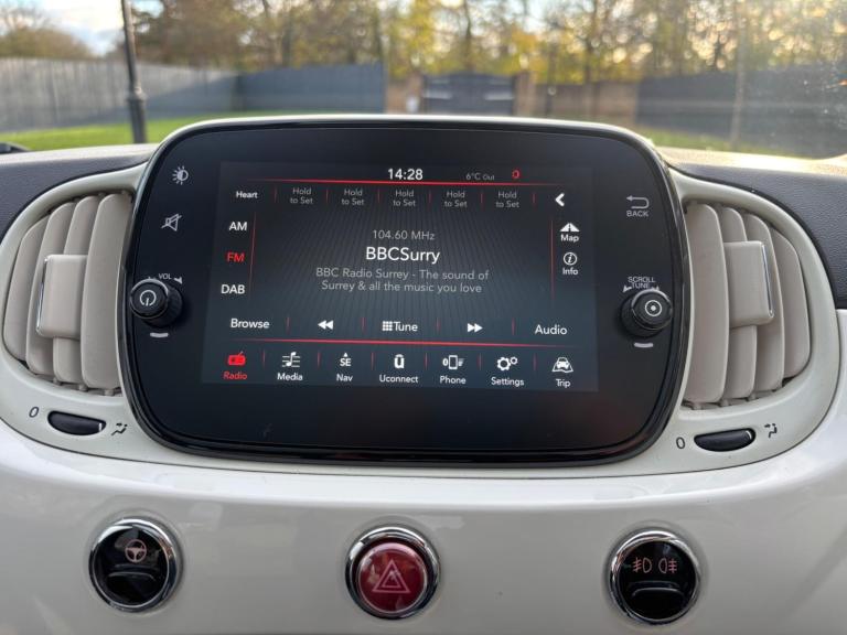 2019 Fiat 500 1.2 Lounge Dualogic Euro 6 (s/s) 3dr Petrol