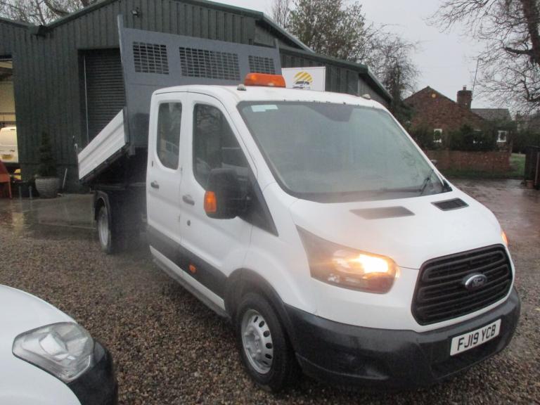 2019 Ford Transit 2.0 TDCi 130ps Double Cab TIPPER (TOOL STORE) NO VAT CHASSIS CAB Diesel Manual
