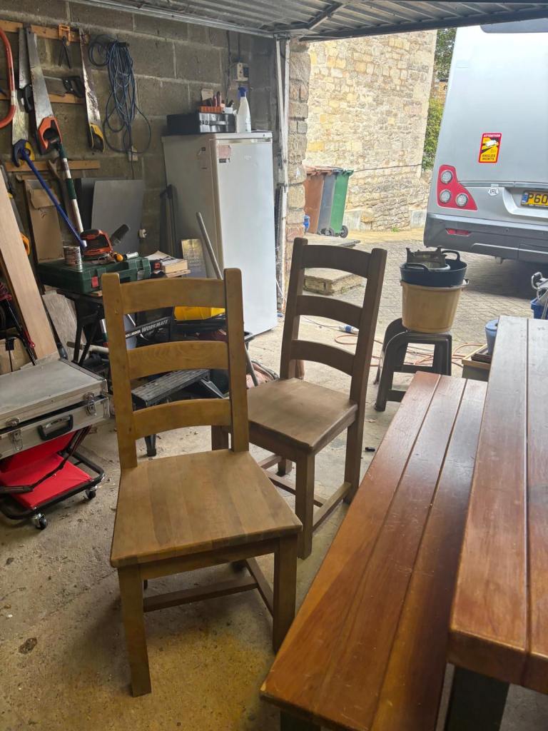 Solid wood kitchen table 