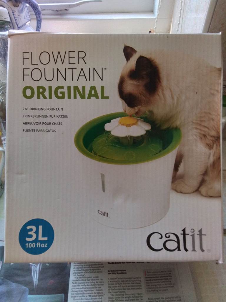 Water drinking fountain for animals.