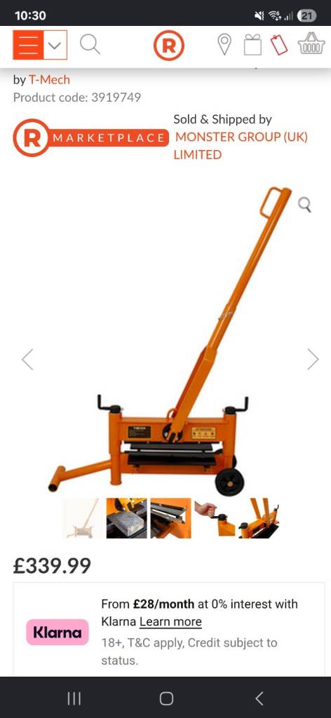 T-Mech Manual Block Paver Splitter - Paving Tool
