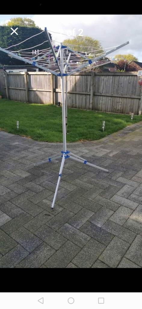 Caravan camping clothes airer 