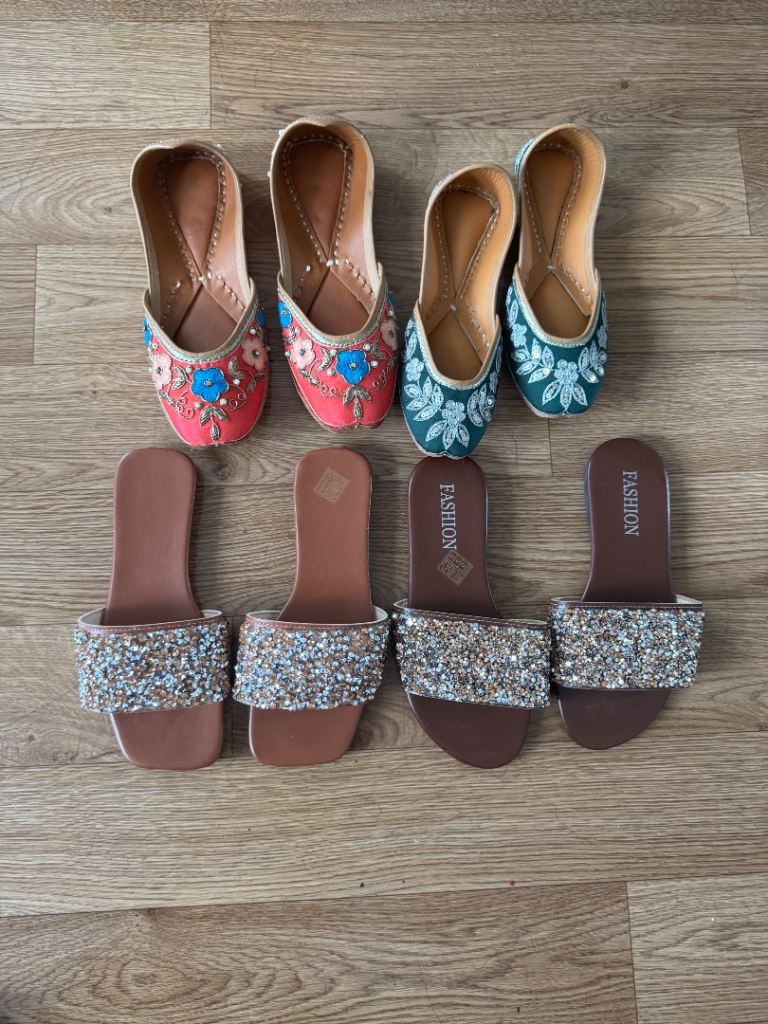FREE Asian Style Embroidered and Glitter Sandals / Slippers - Bundle