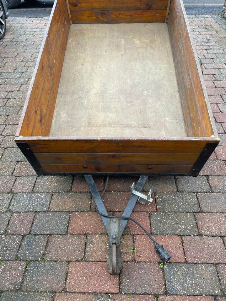 Car Trailer. Metal Frame / wooden sides