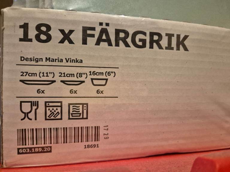 18 piece dinnerwear set IKEA